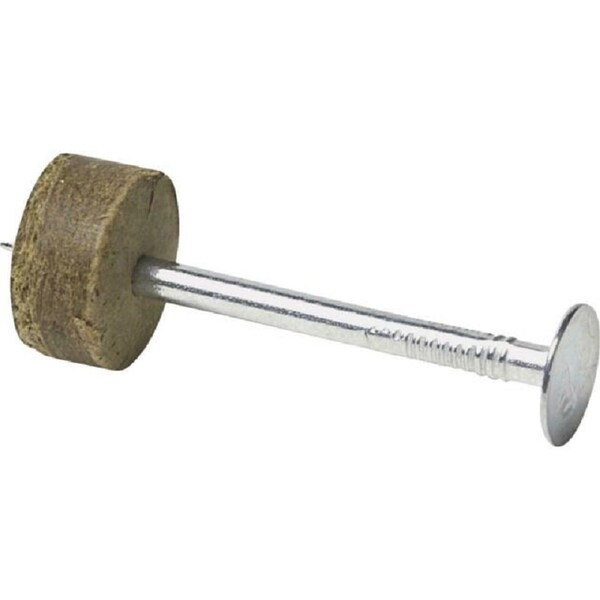Common Nail, 1-1/2 in L, 4D, Steel, Electro Galvanized Finish, 11 ga